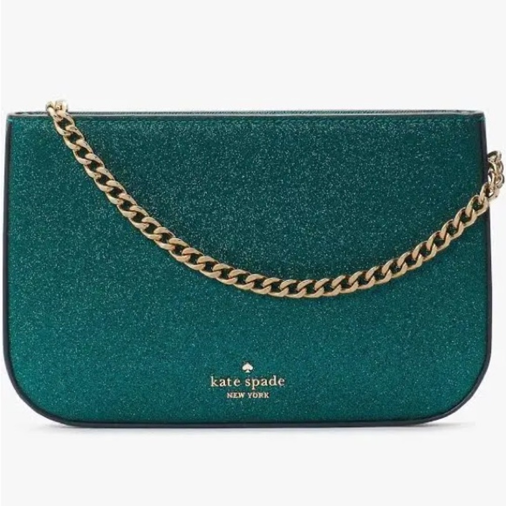 Kate Spade New York Glimmer Glitter Pochette Festival Teal